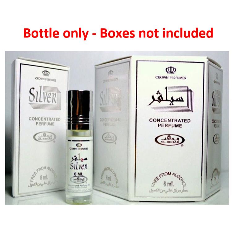 6x6ml Silver Al Rehab Genuine Perfume Roll On Fragrance Oil Alcohol Free Halal