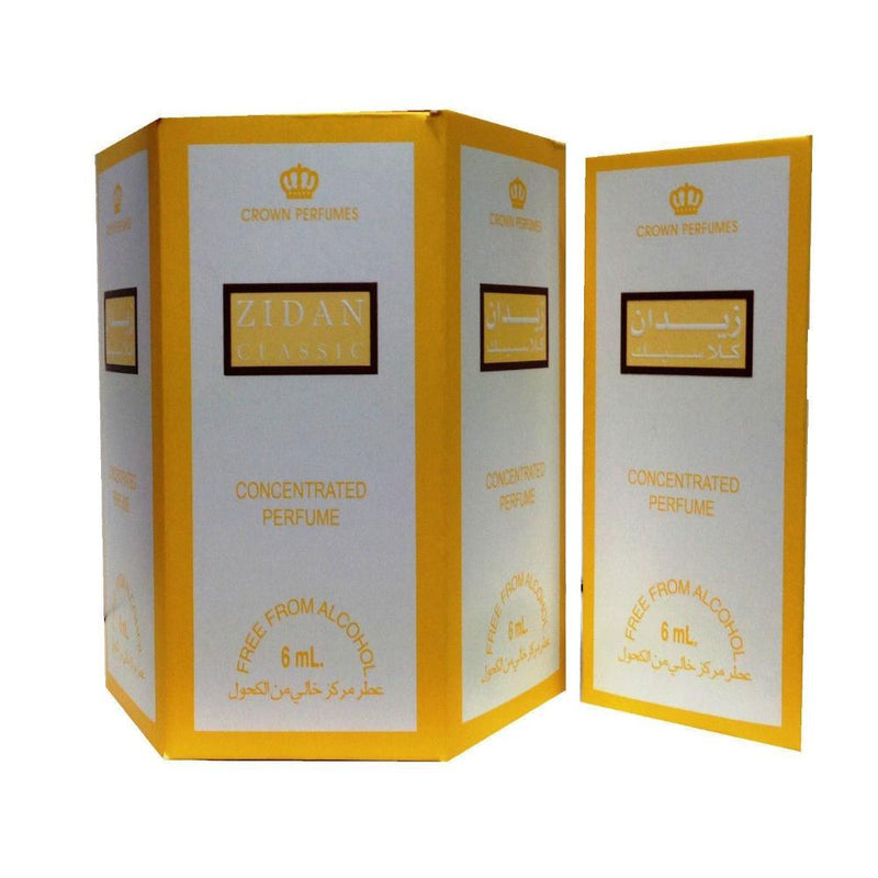 Al Rehab Zidan 12 x 6ml Perfume for Men Women Genuine Authentic Original Roll On Attar Fragrance - The Orient