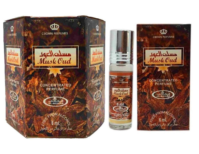 12x6ml Musk Oud Al Rehab Genuine Perfume Roll On Fragrance Alcohol Free Halal
