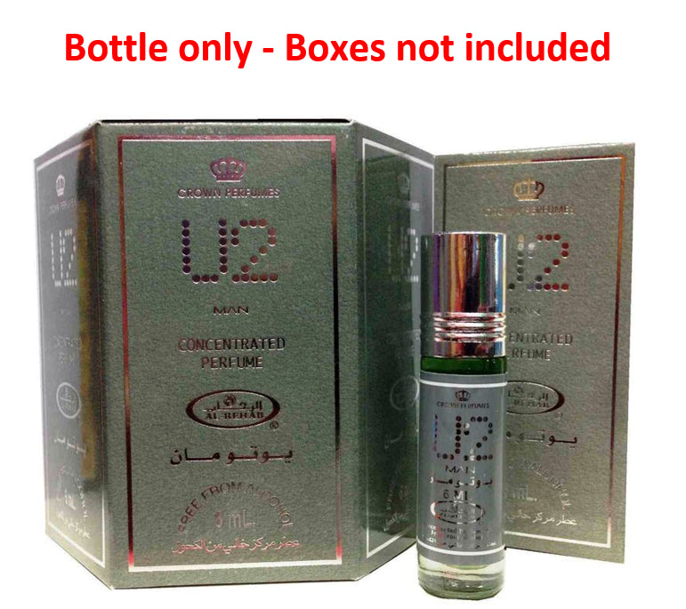 6x6ml U2 Man Al Rehab Genuine Perfume Roll On Fragrance Alcohol Free Halal