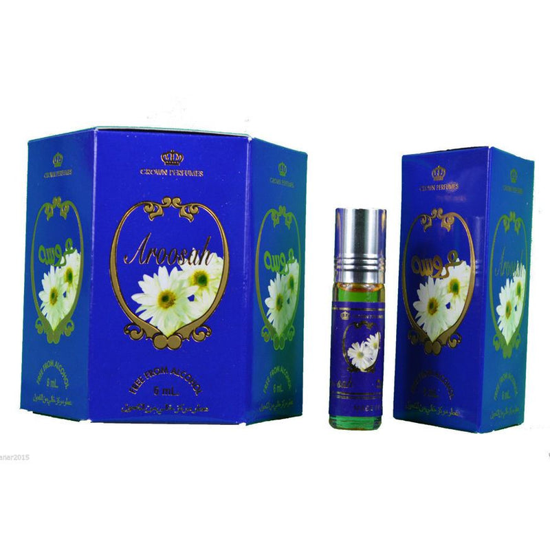 6x6ml Aroosah Al Rehab Genuine Perfume Roll On Fragrance Oil Alcohol Free Halal