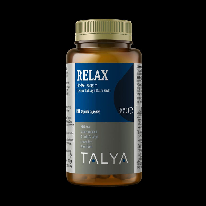 Relax Dietary Supplement 60 Capsule Herbal Mix by Talya