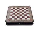 Luxury Handmade Wooden & Marble Chess Set with Hidden Storage