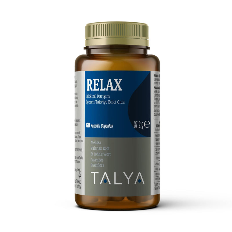 Relax Dietary Supplement 60 Capsule Herbal Mix by Talya
