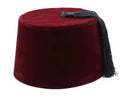 Mens Velvet Suede Turkish Fez Hats With Tassel Bellhop Cap Retro