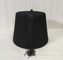 Mens Velvet Suede Turkish Fez Hats With Tassel Bellhop Cap Retro