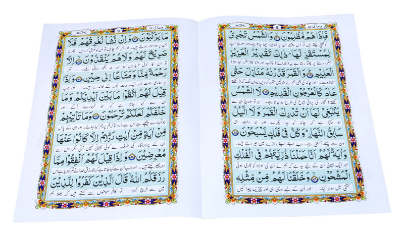 Surat Yasin Ya-Sin Quran + Urdu Translation Bold Letters 8 Lines Large 24x18cm