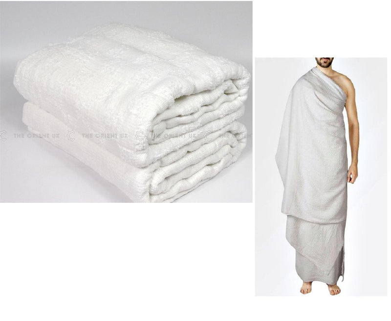 Adult Fabric Ihram Set Belt Slippers Tasbih Hajj Umrah Makkah Ehram Clothing