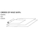 Male Kafan Shroud Muslim Death Deceased Clothing Kafn Set White Fabric