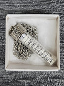 Ayat ul Kursi Glass Tube Necklace Pendant  Taweez