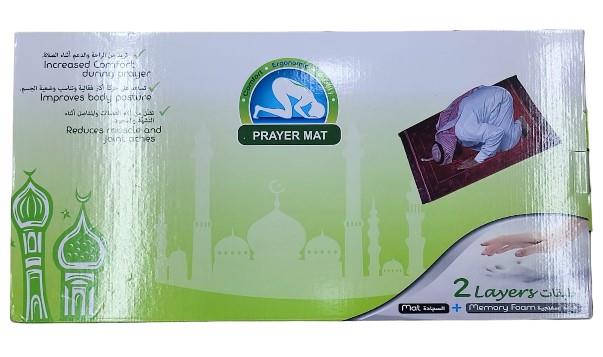 New Orthopaedic Memory Foam Padded Durable Adult Prayer Mat Rug Janamaz Patterns