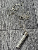 Ayat ul Kursi Glass Tube Necklace Pendant  Taweez