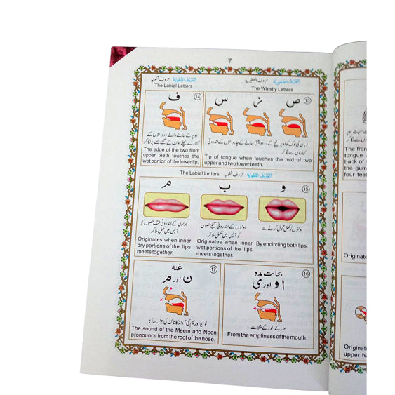 13 Line Colour Coded Quran Tajweed Rules Clear Font Large Letters Koran