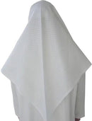 White Keffiyeh Men Scarf Head Cover Wrap Arab Saudi Man Muslim Eid