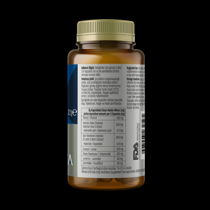 Relax Dietary Supplement 60 Capsule Herbal Mix by Talya