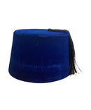 Mens Velvet Suede Turkish Fez Hats With Tassel Bellhop Cap Retro