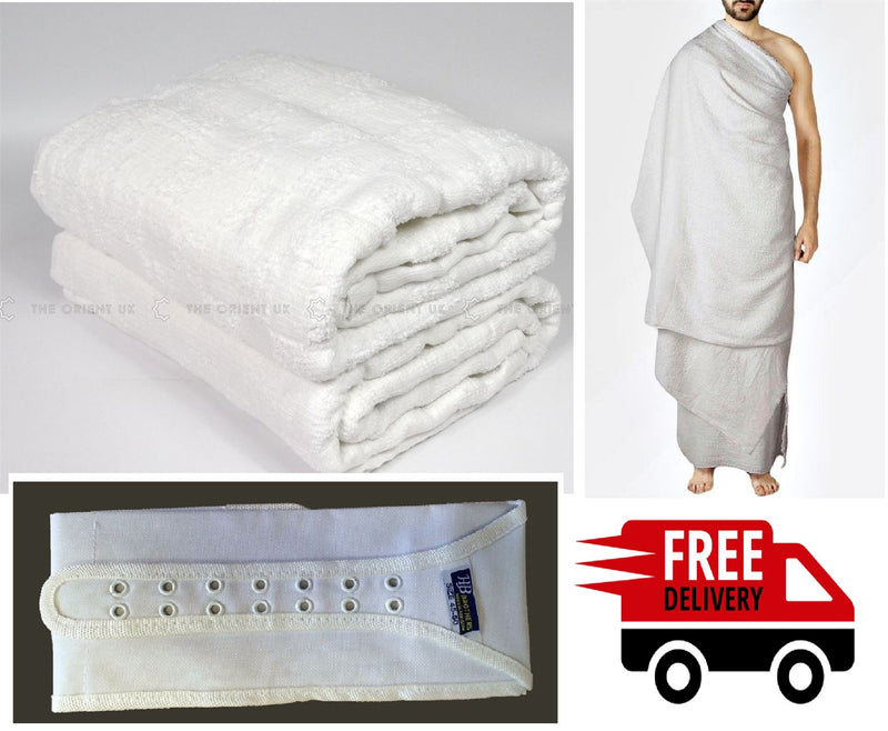 Hajj & Umrah Ehram Ihram Belt 7 Beads Tasbih Tasbeeh & Umrah Ziyarah Book