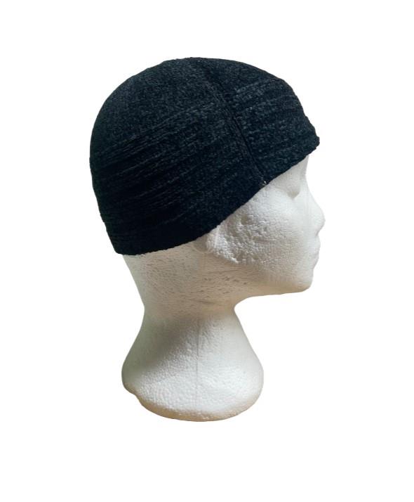 Plain Stretchy Knit Fluffy Premium Quality Men's Hat Topi Kufi