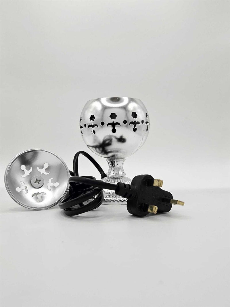 Small Silver Electrical Bakhour Bakhoor Burner Plug