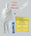 Adult Fabric Ihram Set Belt Slippers Tasbih Hajj Umrah Makkah Ehram Clothing