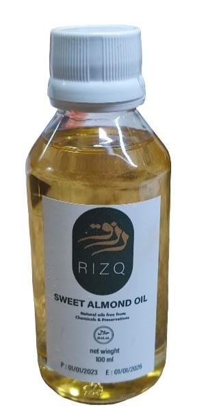 Sweet Almond Oil 125 ml by Original 100% Pure Natural Oil for Hair and Skin Care