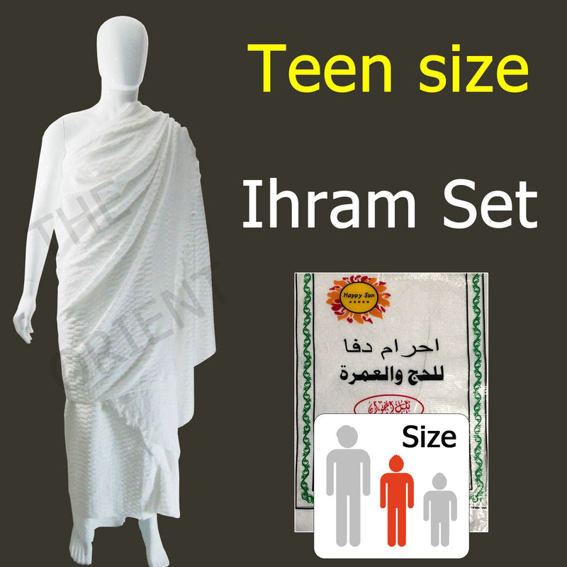 Adult Fabric Ihram Set Belt Slippers Tasbih Hajj Umrah Makkah Ehram Clothing