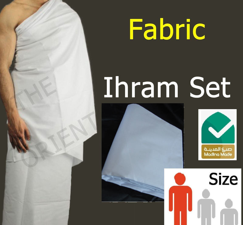 Adult Fabric Ihram Set Belt Slippers Tasbih Hajj Umrah Makkah Ehram Clothing