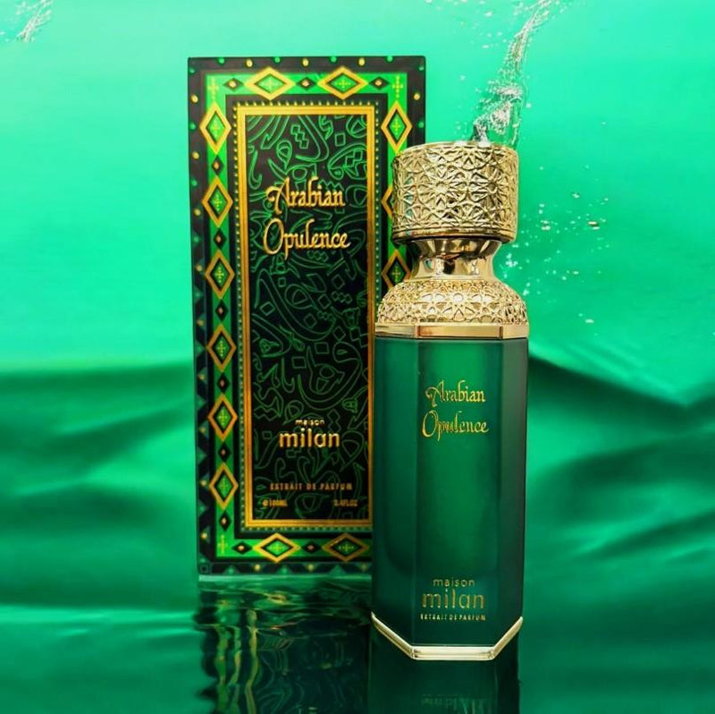 Arabian Opulence Extrait de Parfum – Long Lasting 100ml Maison Milan | Rose Vanilla Inspired Hibiscus Mahajad