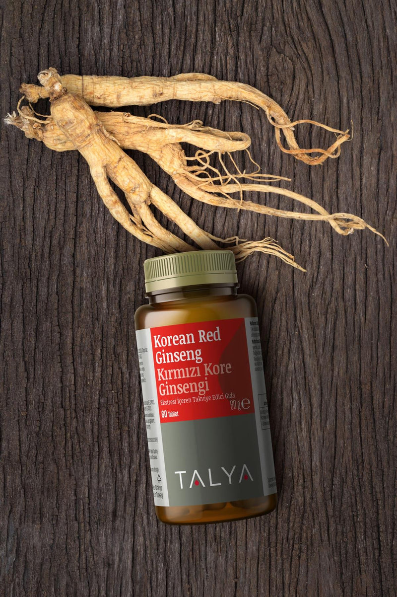 Korean Red Ginseng Dietary Supplement 60 Capsule by Talya