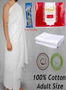 Adult Fabric Ihram Set Belt Slippers Tasbih Hajj Umrah Makkah Ehram Clothing
