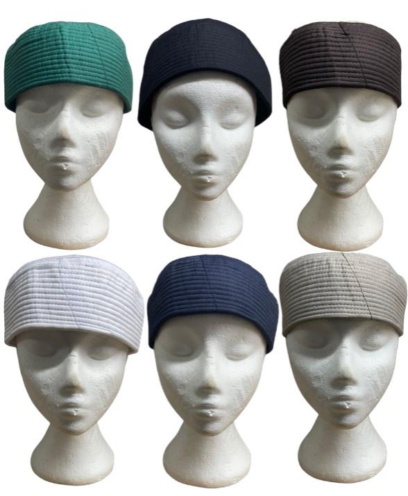 Men's Premium Islamic Plain Pattern Hard Hats Imama Amama Turban Kufi