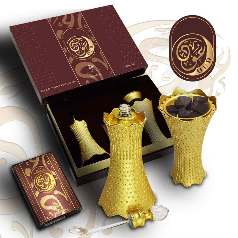 Oud Concentrated Perfume Oil Bakhoor Mabkhara Set by My Perfumes