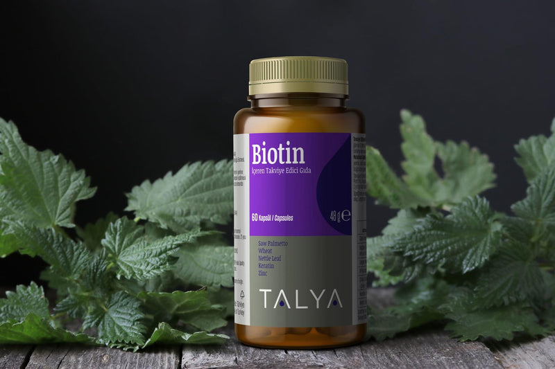 Biotin Dietary Supplement 60 Capsule by Talya