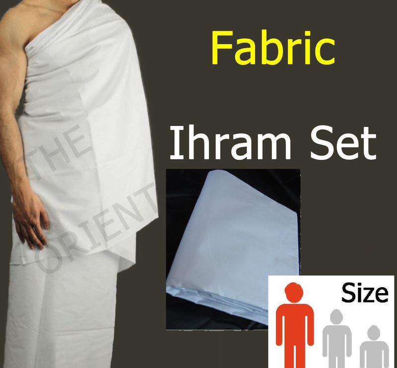 Adult Fabric Ihram Set Belt Slippers Tasbih Hajj Umrah Makkah Ehram Clothing