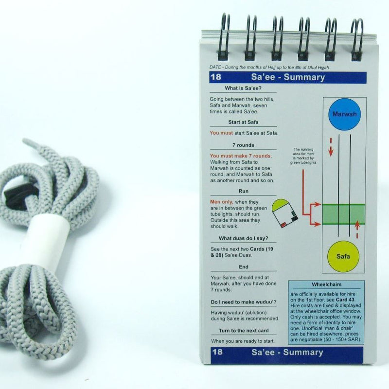 Hajj & Umrah Made Easy Instruction Booklet with Lace Guide Pilgrimage Book