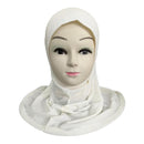 Girls Hijab Head Scarf Burqa Scarves Cotton Burka Pray Muslim Mosque Kids Islam