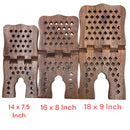 Wooden Quran Stand Rehal Rihal Durable Wood Book Holder 18"