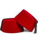 Mens Velvet Suede Turkish Fez Hats With Tassel Bellhop Cap Retro