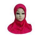 Girls Hijab Head Scarf Burqa Scarves Cotton Burka Pray Muslim Mosque Kids Islam
