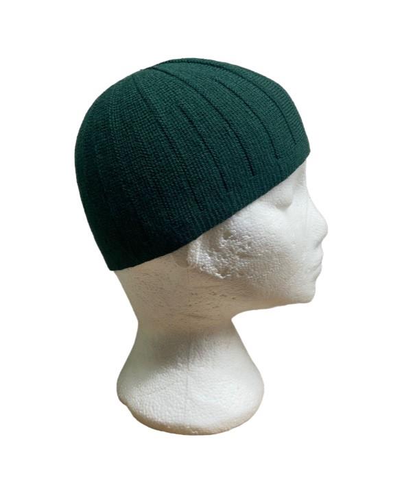 Plain Stretchy Knit Fluffy Premium Quality Men's Hat Topi Kufi