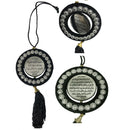 Ayat ul Kursi Travel Dua Black Fabric Plastic Car Vehicle Hang Gift Safar Islam