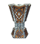 Small Bakhoor Burner Oil Incense Bakhour Syrian Handmade Wooden 17x11cm