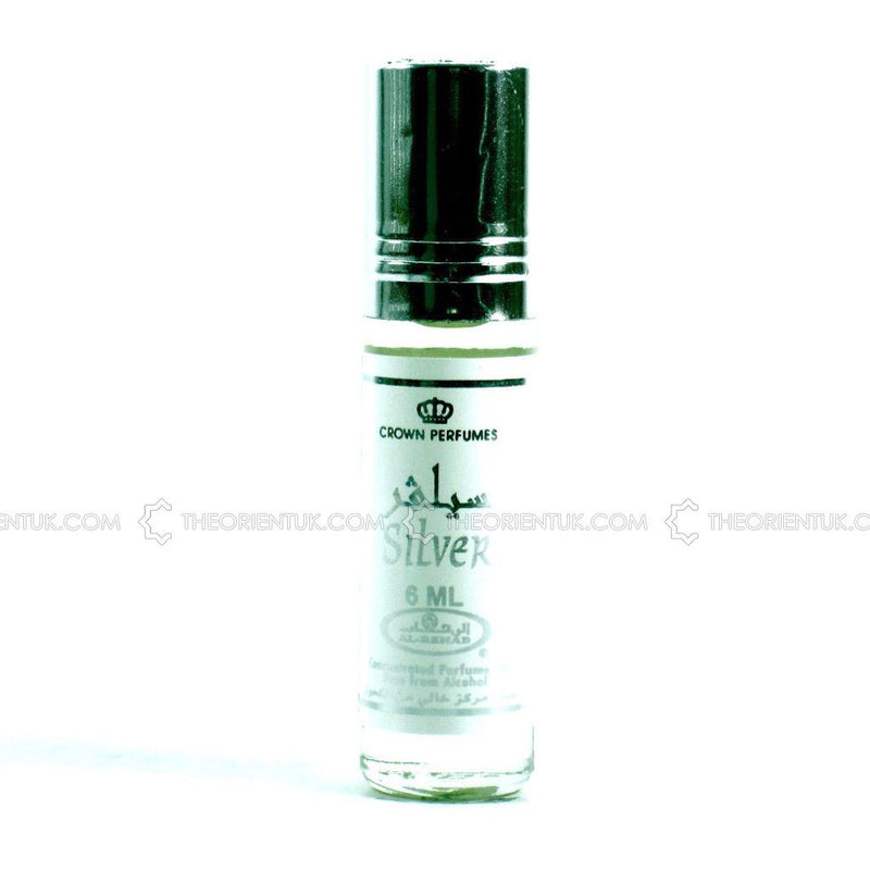 1x6ml Silver Al Rehab Genuine Perfume Roll On Fragrance Alcohol Free Halal