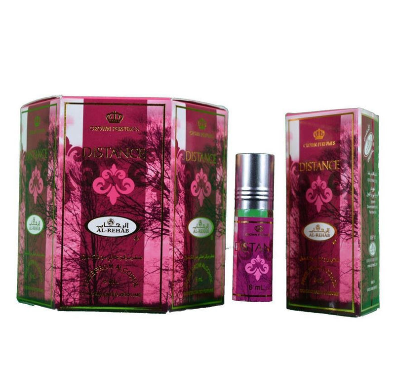 12x6ml Distance Al Rehab Genuine Perfume Roll On Fragrance Alcohol Free Halal