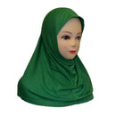 Girls Hijab Head Scarf Burqa Scarves Cotton Burka Pray Muslim Mosque Kids Islam