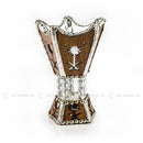 Small Bakhoor Burner Oil Incense Bakhour Syrian Handmade Wooden 17x11cm