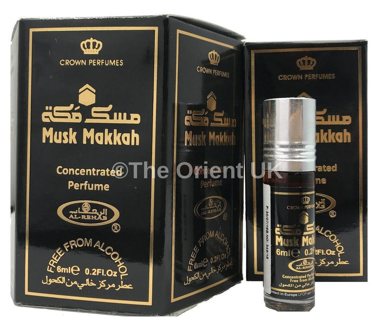 6x6ml Musk Makkah Al Rehab Genuine Perfume Fragrance Oil Alcohol Free Halal