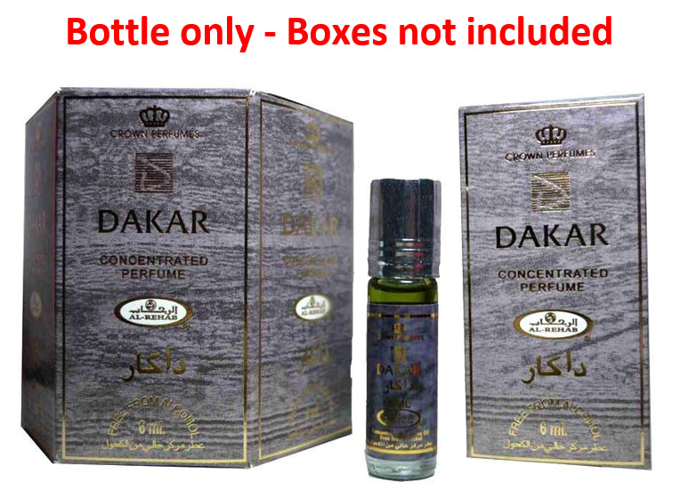 12x6ml Dakar by Al Rehab Genuine Perfume Roll On Fragrance Alcohol Free Halal