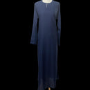 Ladies Nida Abaya Jilbab Jubba Jabba Dress Thobe Black Coloured Maxi Women