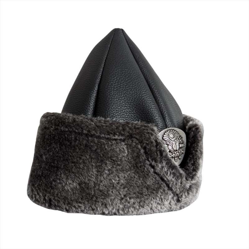 Dirilis Ertugrul Hat Men Boys Turkish Ottoman Bork Fur Black Brown